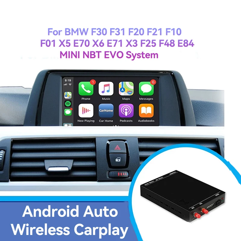 

2021 Wireless Carplay Android Auto For BMW MINI NBT EVO System USB for modify Android Screen Fast Delivery big sale 618