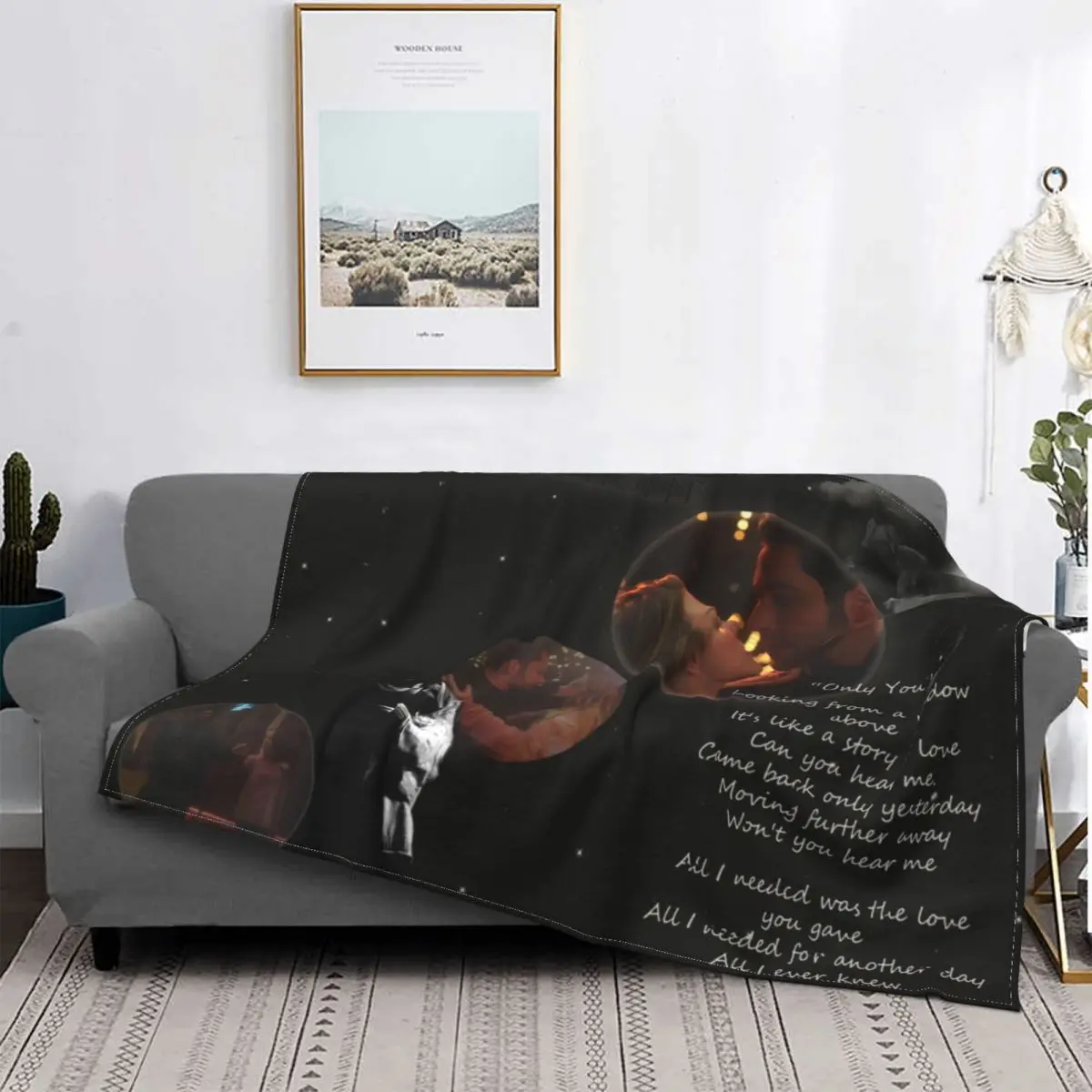

Lucifer Deckstar Only You Blanket Tom Ellis Devil Winter Warm Bedspread Plush Soft Cover Fleece Quilt Bedding Sofa Office Velvet