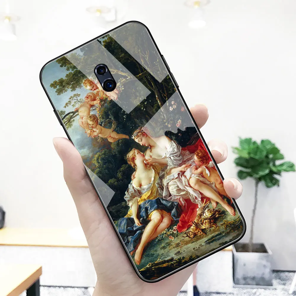 Чехол для Oppo R11s plus стеклянная задняя панель настенный Западный чехол R9 R9S R11 R11S Plus