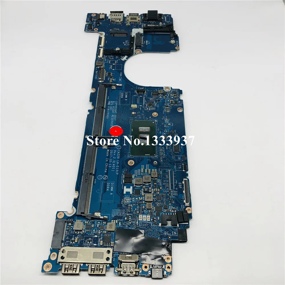 

Для DELL Latitude 7480 E7480 Материнская плата ноутбука CN-0F48ND 0F48ND F48ND CAZ20 LA-E131P I7-7600U материнская плата