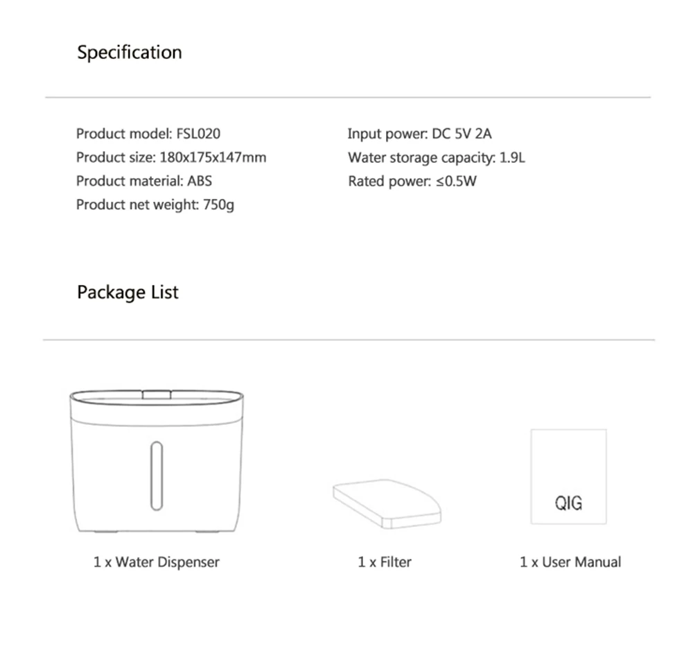 Xiaomi Mijia Petoneer Pet диспенсер для воды автоматический для собаки кошки чистая вода маленький питомец диспенсер для воды питомец