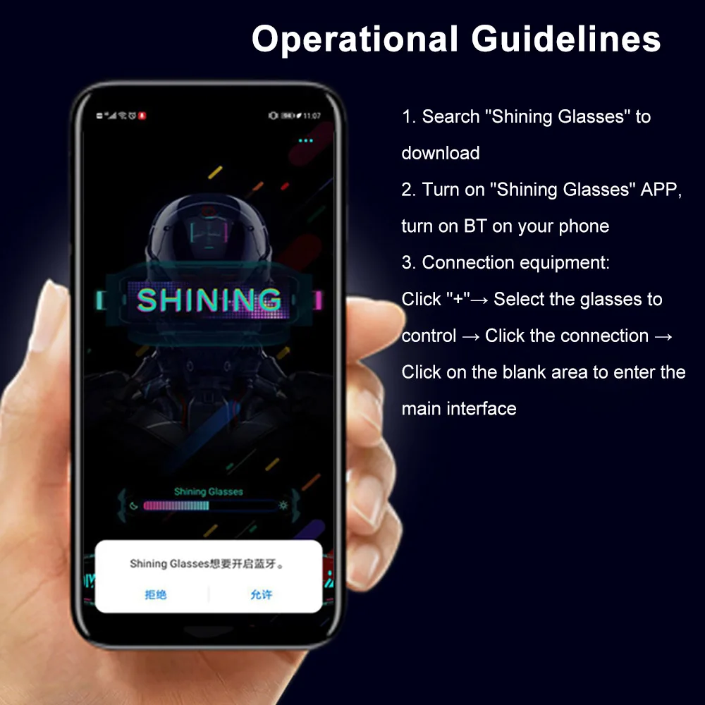 LED Futuristic Electronic Luminous Glasses Visor Light Up For Halloween Festival Party KTV Bar Performance Prop | Дом и сад