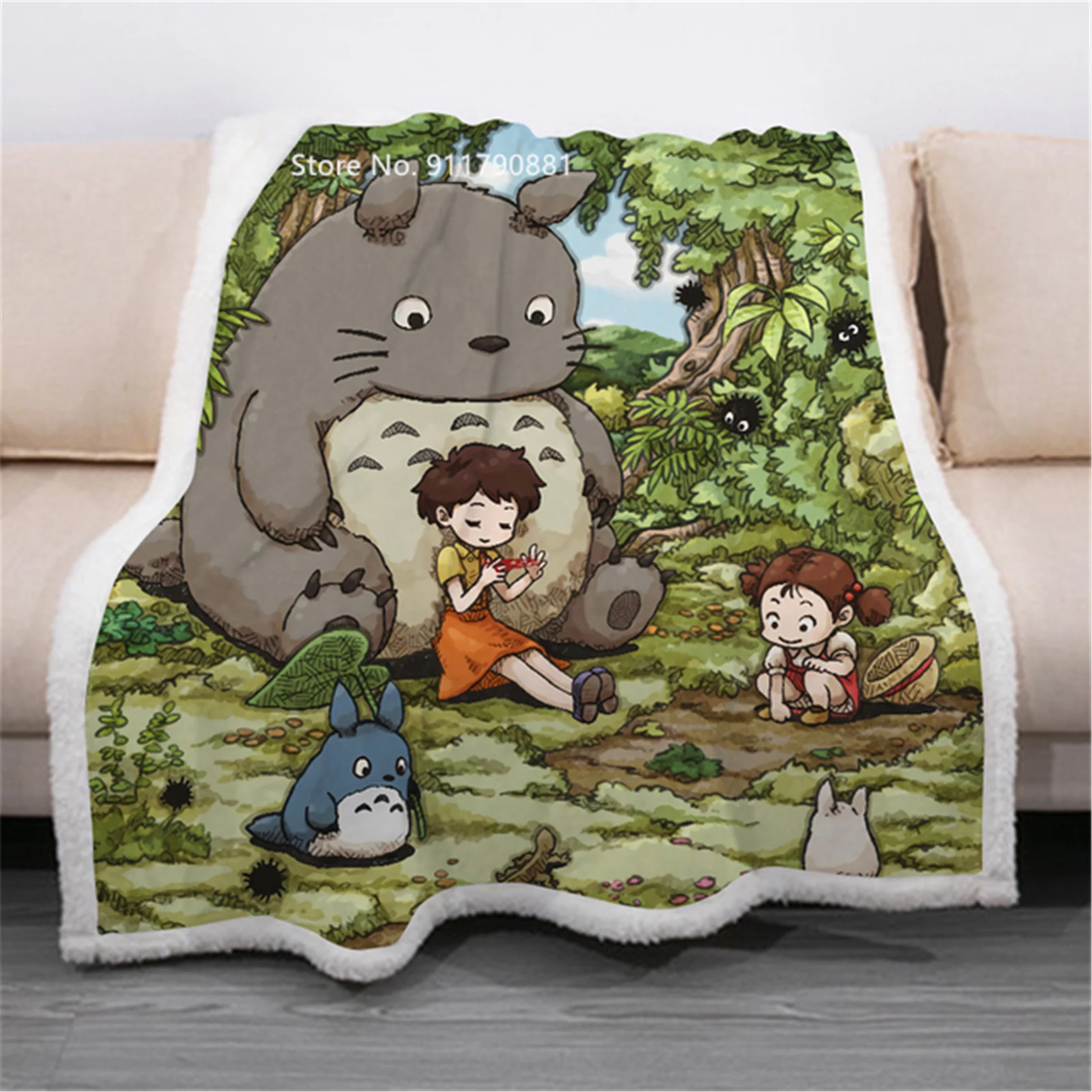 

Домашний текстиль, удобное одеяло с милым мультяшным рисунком Тоторо для детей и взрослых, диван, удобное и практичное постельное белье