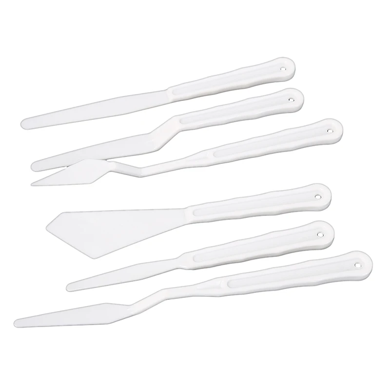 6 шт./лот новые пластиковые палетные ножи скребок Шпатель Лопата художественные