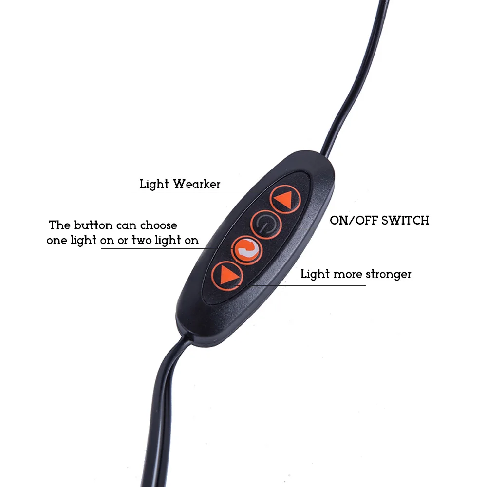 

Double Neck head Led Table light Hot Modern Flexible Reading Study Desk Lamp