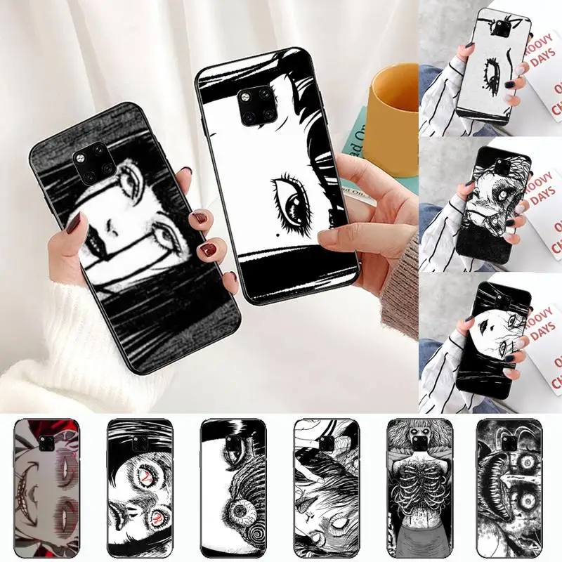 

Junji Ito Horror Comics Phone Case For Huawei honor Mate P 10 20 30 40 i 9 8 pro x Lite smart 2019 nova 5t