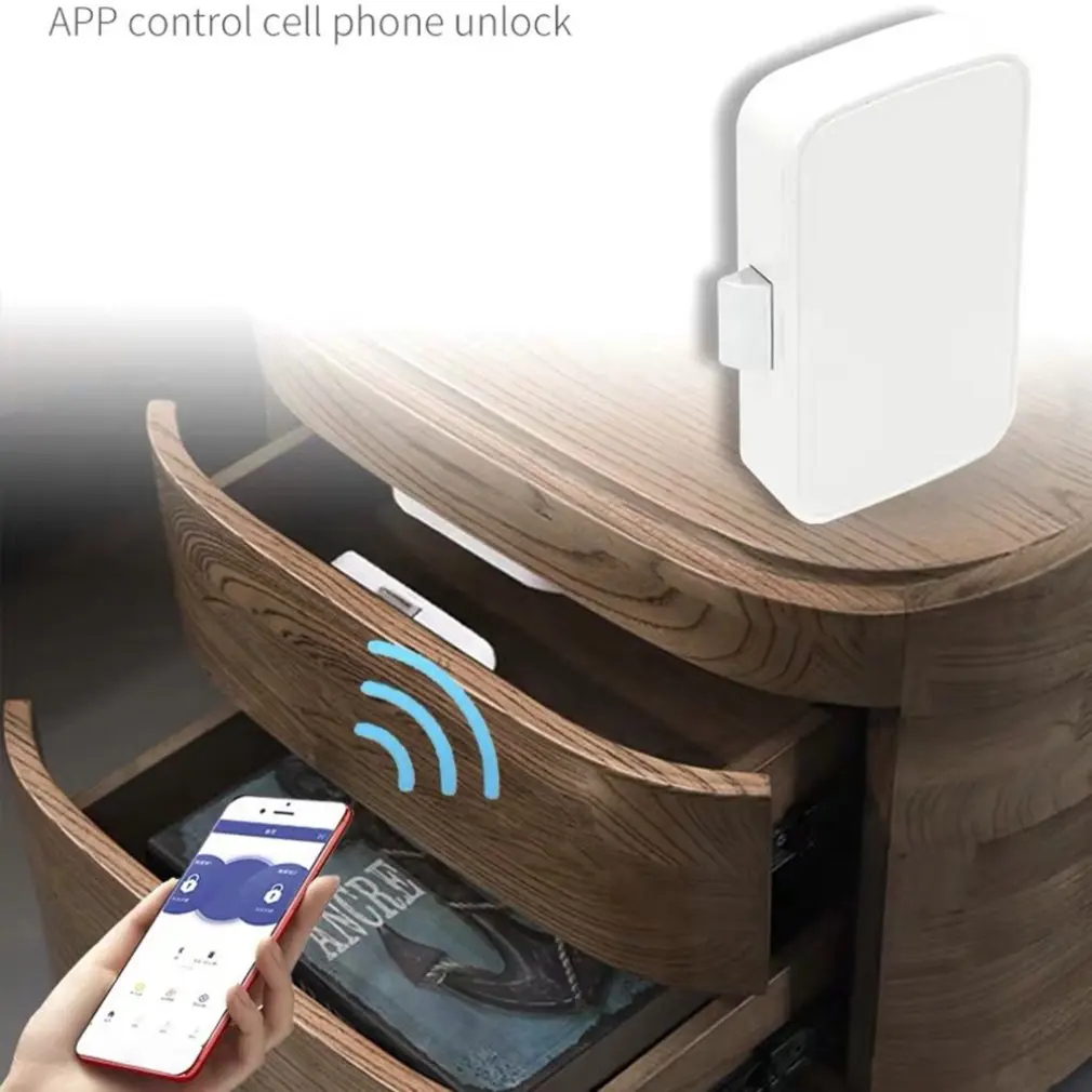 Умный ящик для ящика с приложением замок бесплатным открытием невидимый шкафа