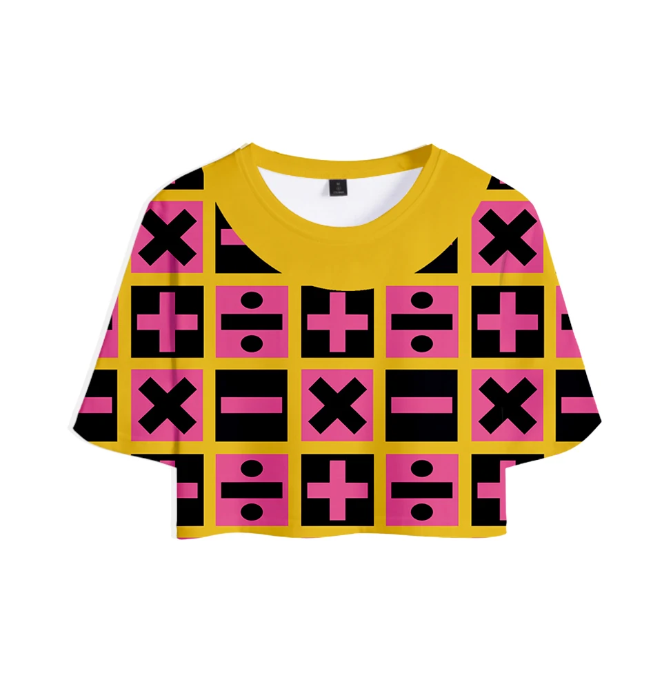 Женский эластичный тонкий летний женский костюм из двух частей JoJo Необычные