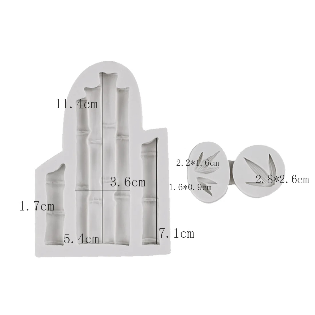 Формы для выдавливания глины форма в виде бамбуковых листьев из смолы 3d дизайн