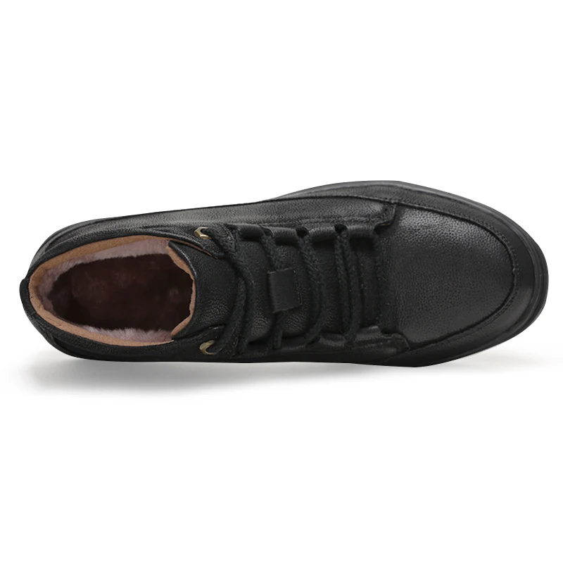 2019 г. Меховые теплые плюшевые зимние ботинки мужские повседневные хлопковая