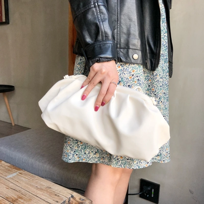 BXX Sac/ модные осенне-зимние роскошные женские сумки дизайнерские облака пакет сплошной цвет сумка ZE729