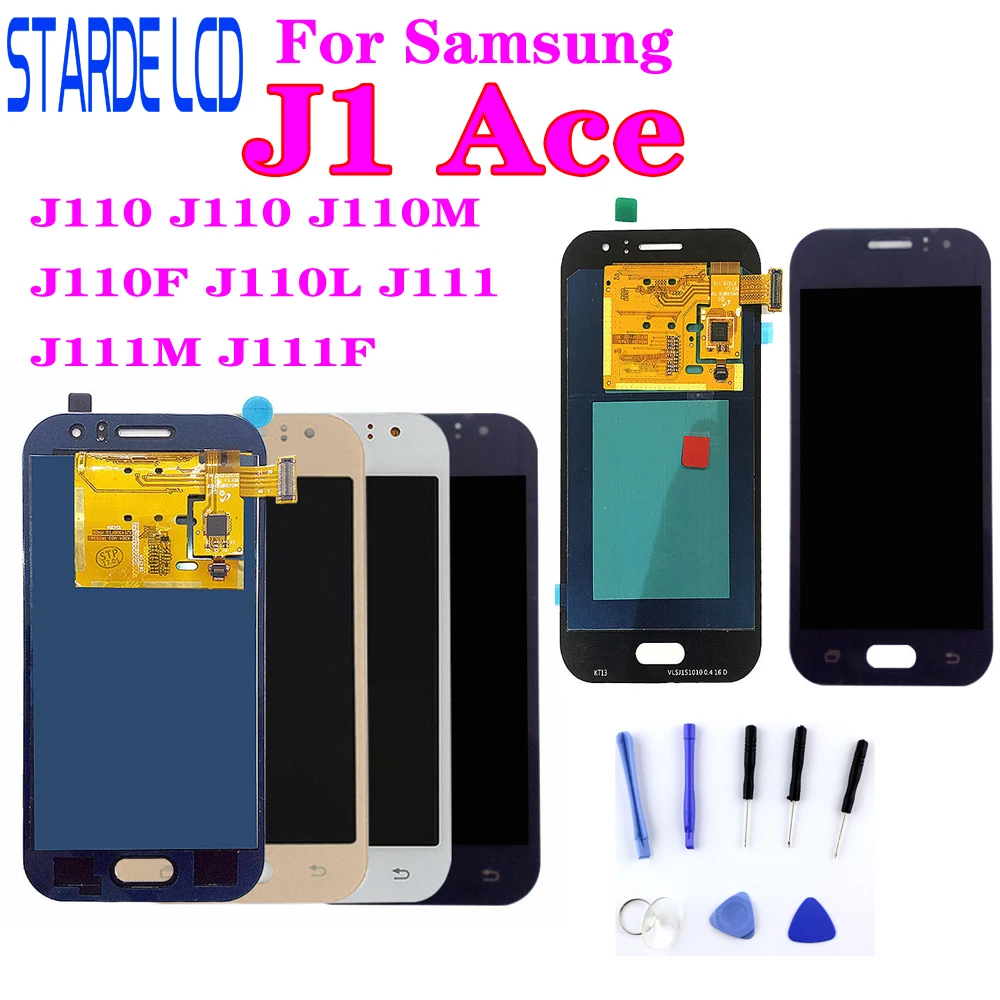 ЖК дисплей для Samsung Galaxy J1 Ace регулируемый сенсорный экран J110 J110F J110H J110FM J111F J111M
