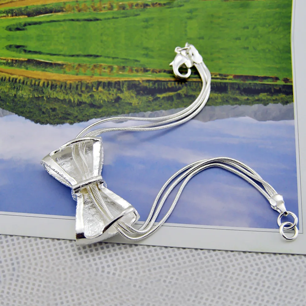 Женский браслет с бантом и бахромой винтажный из серебра 925 пробы в стиле панк 2021 |