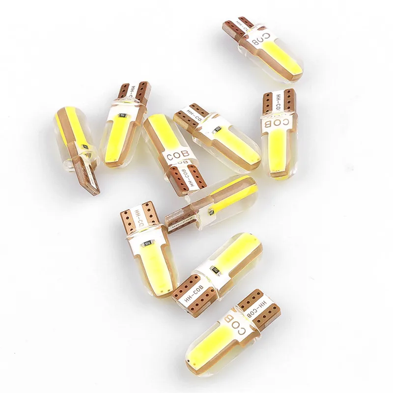 6 SMD 10 шт. T10 светодиодный лампочка для салона автомобиля Canbus Error Free T10 белый 5730 4/8/12 светодиодов SMD светодиодный 12V автомобиль боковое освещение белый лампа - Испускаемый цвет: 6 SMD