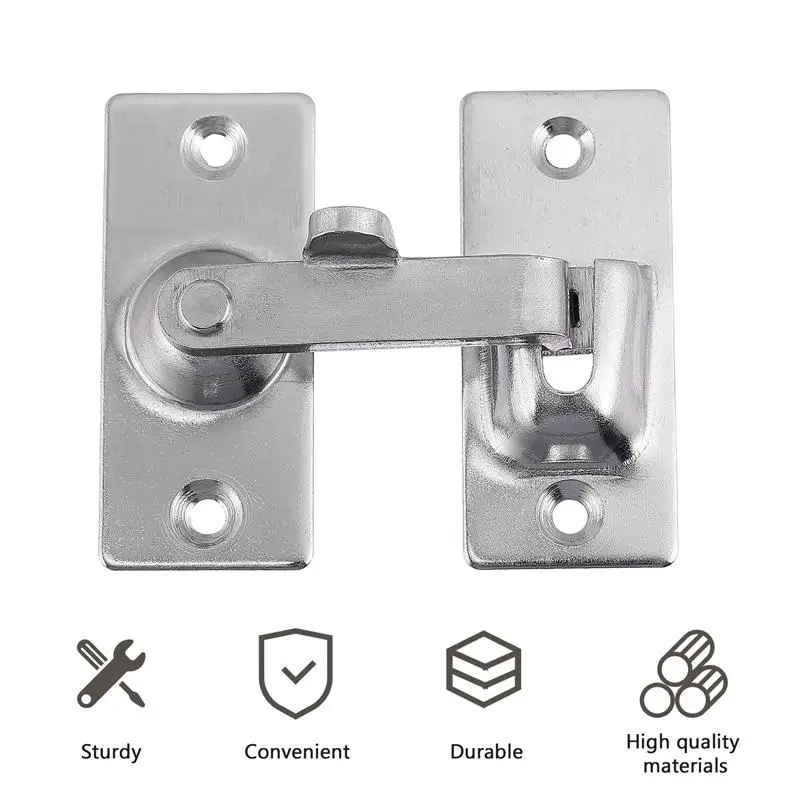 1 компл. Плоская Пряжка для дверного замка из нержавеющей стали простая защелка