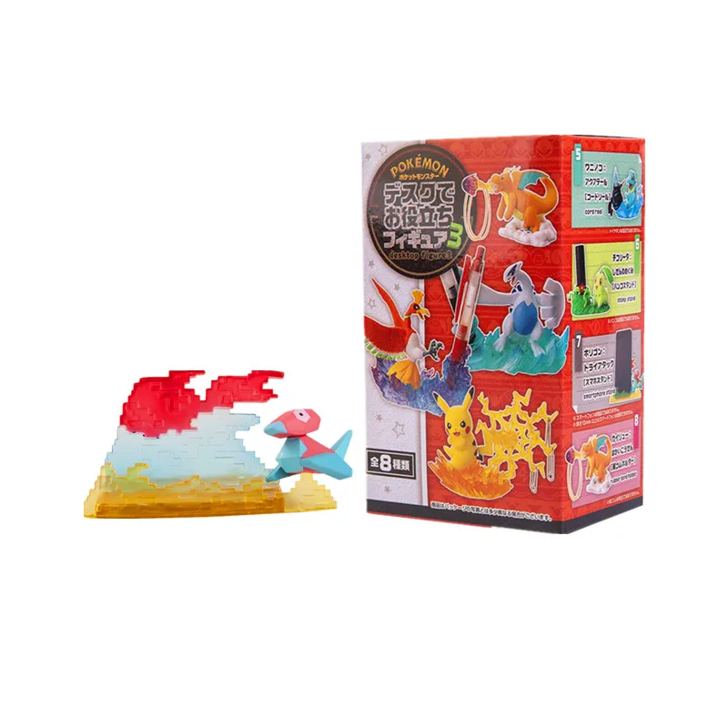 Покемон 8 видов стилей глухая коробка игрушки Пикачу аниме фигурки Dragonite Chikorita