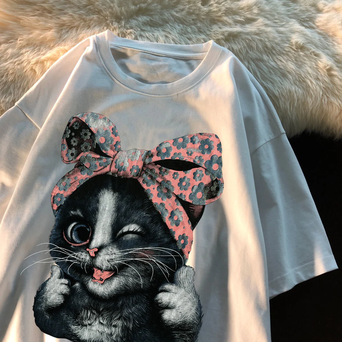 Футболка женская оверсайз с коротким рукавом 150 кг|Футболки| |