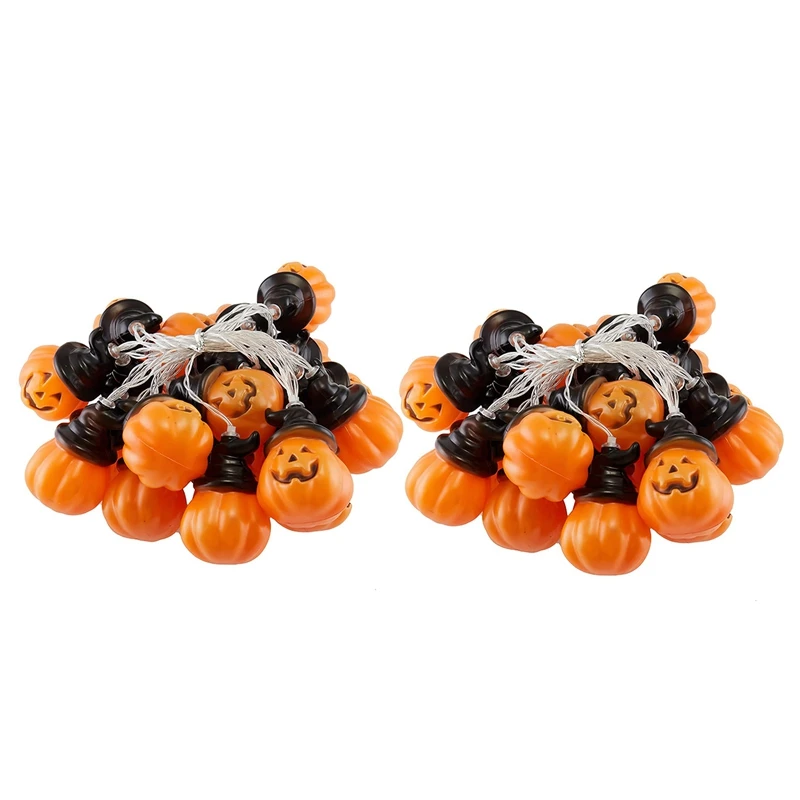 

Halloween Pumpkin String Lights Withwizard Hat Pumpkin String Lights For Home Outdoor Party Halloween Decoration