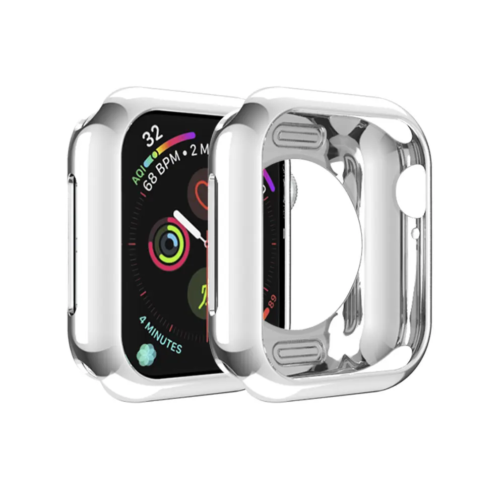 Мягкий чехол из ТПУ для Apple Watch 3, 2, 1, 42 мм, 38 мм, защитный чехол для iWatch 4, 40, 44 мм, серия 5, бампер для часов