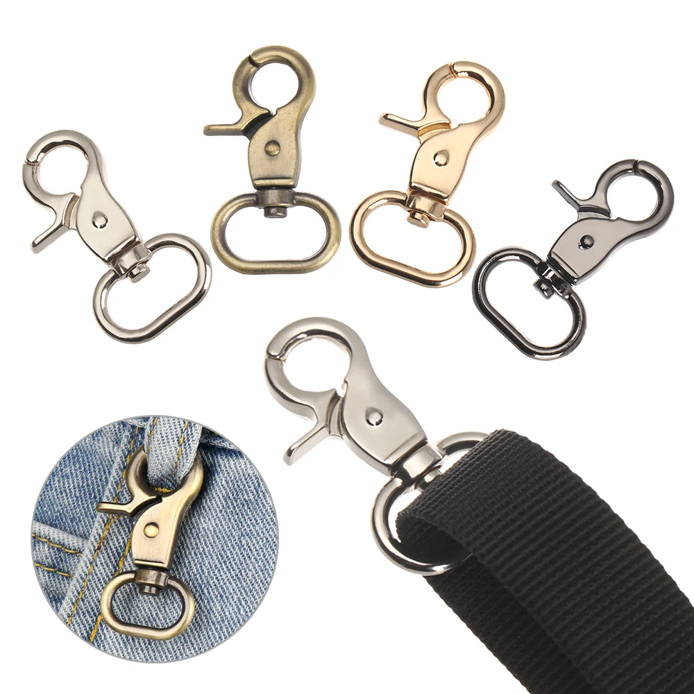 1pc Solid Trigger Clips Swivel Eye Bolt Snap Hook Lobster Clasps for Leather Craft Bag Strap Belt Webbing Pet Dog Rope Leashes | Дом и сад