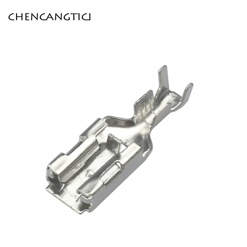 20 шт латунные луженые автомобильные провода обжимной терминал 6 3 мм булавки TE AMP