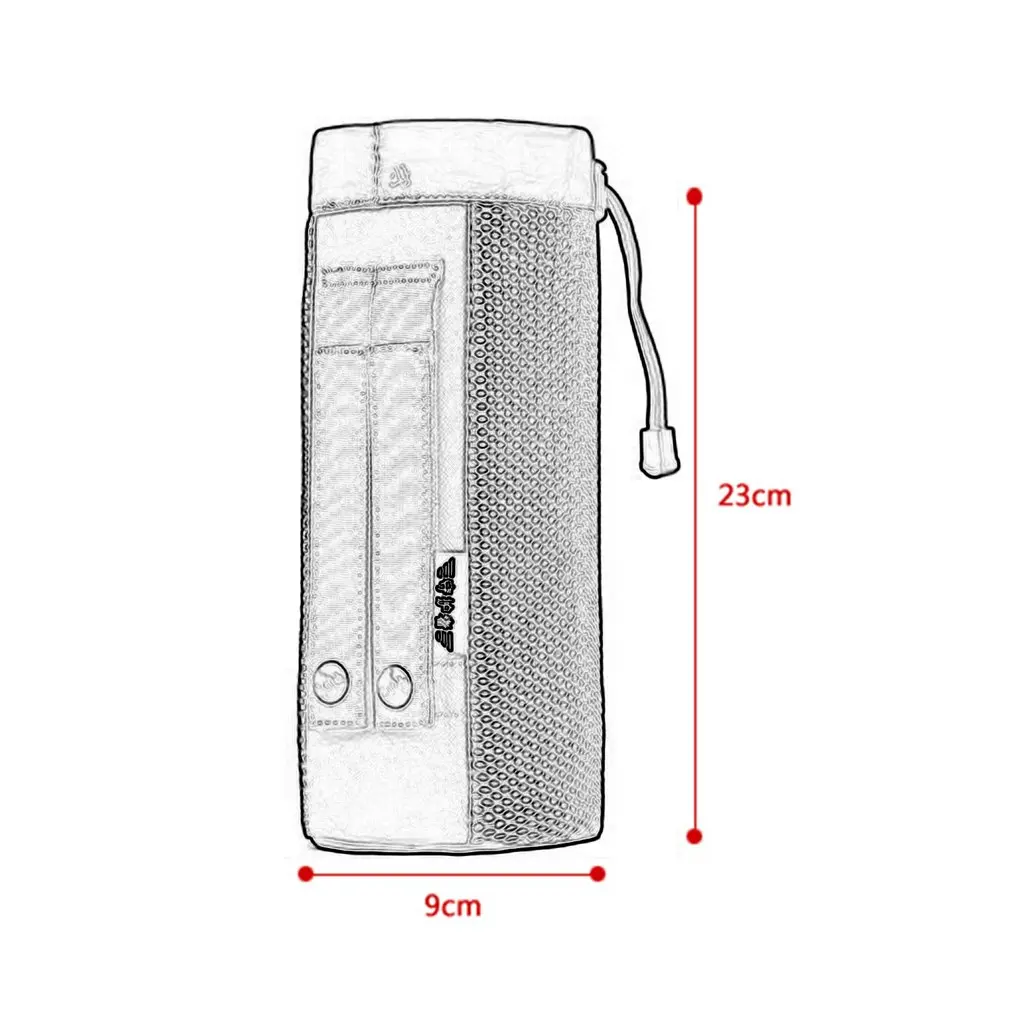 

Durable Tactical Water Bottle Pouch Military Molle Pack Gear Waist Back Pack Drawstring Mesh Water Bottle Holder