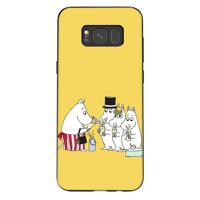 B1 Мобильный чехол для телефона из термополиуретана для samsung Galaxy A50 A70 A10 A30 A40 A3 A5 A6 A7 A8 A9 J6 Защитная крышка милые Бегемот мультяшным персонажем Мумий Тролль - Цвет: B1