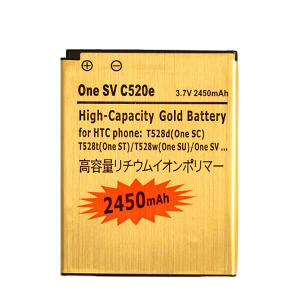 Аккумулятор BO47100 BM60100 2450 мАч для HTC Desire 400(Dual) 500 506e 600 606 Вт T608T Z4 One SC/ST/SU/SV C525c