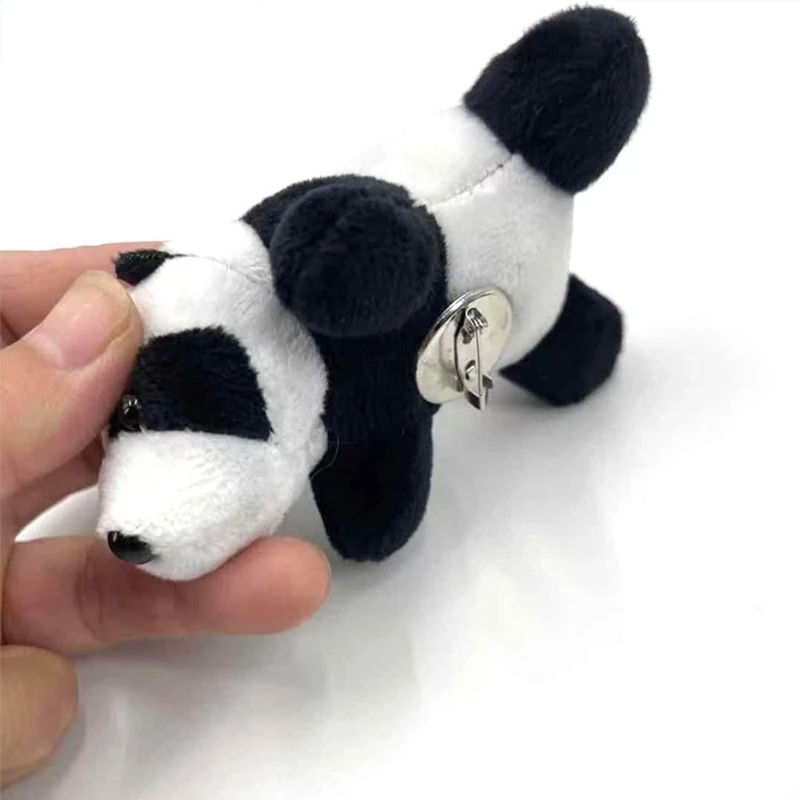

Plush Panda Bar Brooch Doll Pin Mini Panda Doll Toy Animal Breastpin Scarf