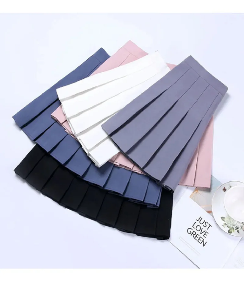 

Stylish SONDR Wardrobe Solid Color A-Line Pleated Skirt High Waist High Quality Fabric Skirt Traf Woman юбка Y2k