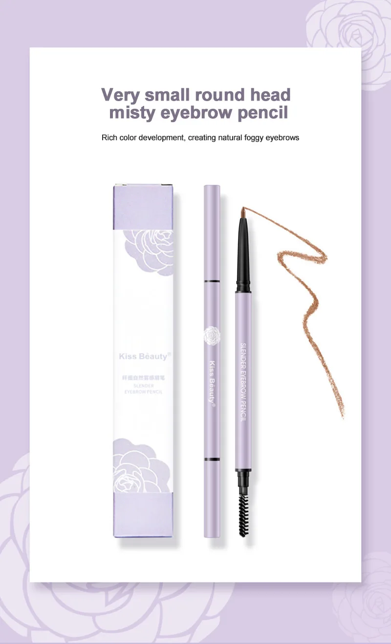 Ультратонкий карандаш для бровей естественное вращение долговечный