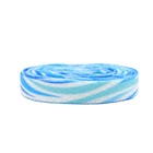 Weiou New с милым рисунком сине-белая волнообразная короткая юбка шнурки 0,8 см; Женская обувь на плоской подошве любимые дети женские туфли в комплекте с сумочкой, шнурки самое лучшее сочетание из плотной ткани