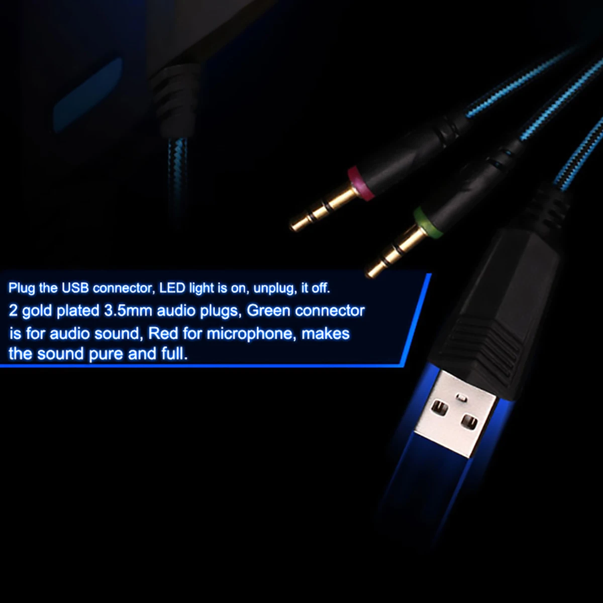 G2000 G9000 Игровые наушники большие наушники с светильник Mic Стерео наушники глубокий бас для ПК компьютера геймера ноутбука PS4 X-BOX