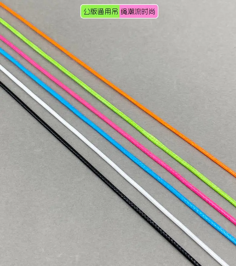 New color in stock High quality hang tag 30cm wax string DIY in apparel strings cord for garment hangtag seal tag 1000pcs