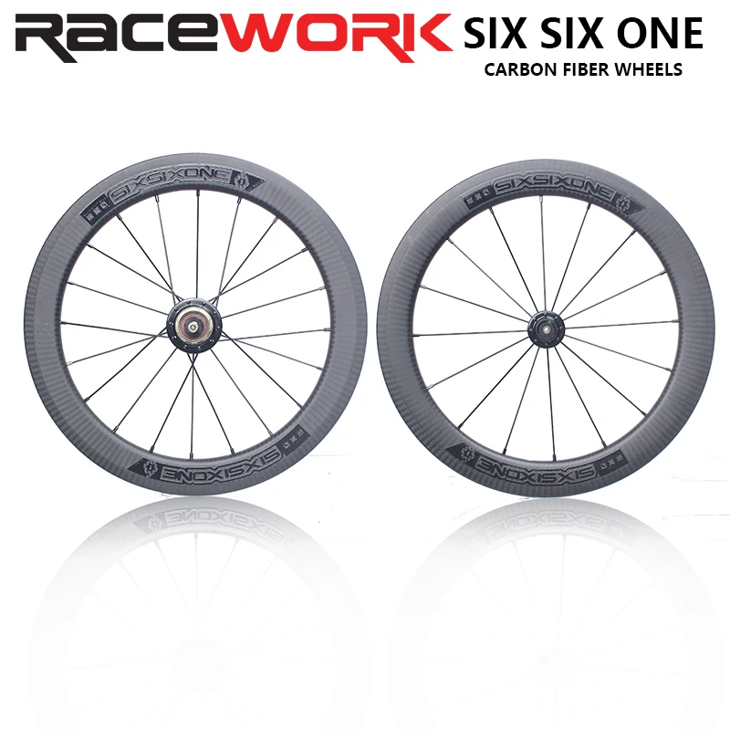 Комплект колес SIXSIXONE из углеродного волокна 3 скорости 16 дюймов 3/8 дюйма 349 с