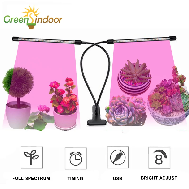 Светильник для выращивания растений полный спектр 30 Вт светодиодная лампа