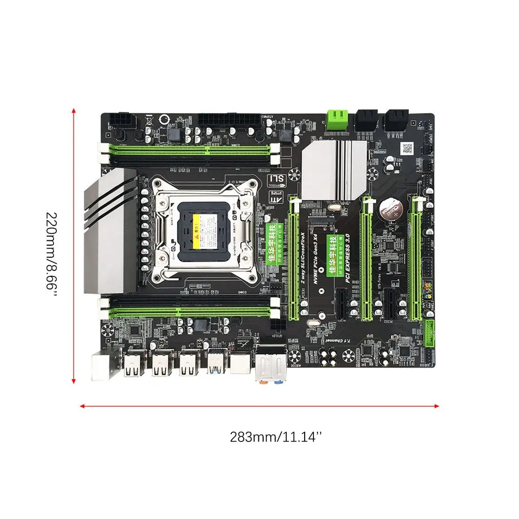 X79T DDR3 настольных ПК материнская плата LGA 2011 Процессор компьютер 2 канала игровые Поддержка M.2 E5-2680V2 i7 SATA 3,0 USB 3,0 для Intel B75