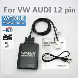 YT-M06 Yatour для VW passat Jetta Golf, Polo, Tiguan, Audi A3, A4, S4, Skoda, Seat, Автомобильный MP3-плеер, USB AUX SD адаптер, цифровой сменщик компакт-дисков