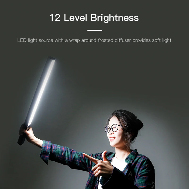 LUXCEO Q508A RGB Светодиодная лампа для видеосъемки трубка фотосъемки ручной пульт