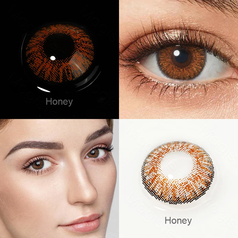 Контактные линзы 3 тона цветные ed для глаз 1 пара цветных контактных линз