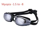 Профессиональные силиконовые водонепроницаемые очки для плавания и бассейна, очки для дайвинга, очки для плавания, близорукости