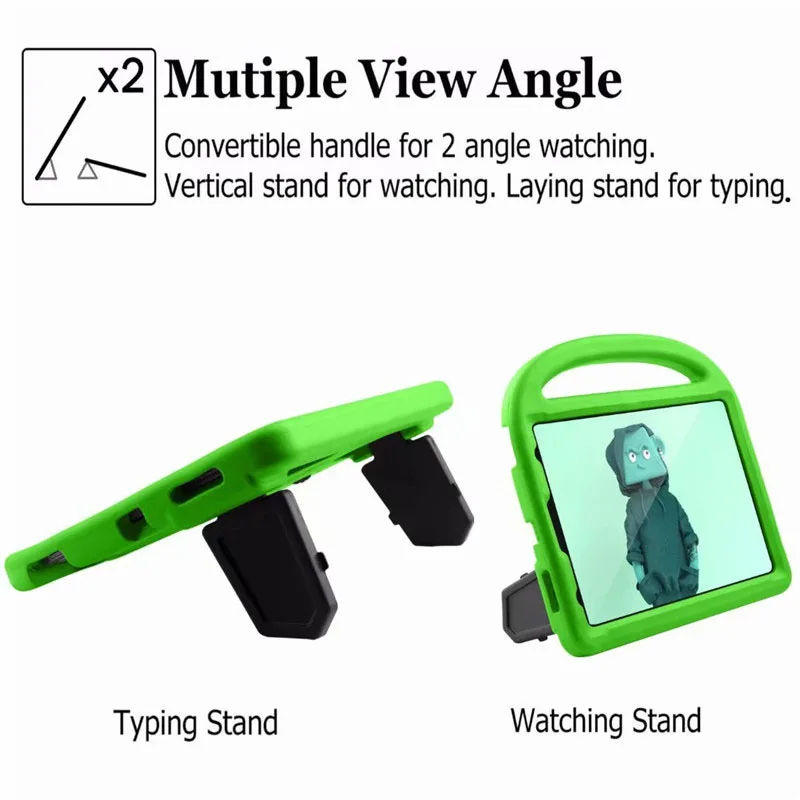 

Shockproof Kids Friendly EVA Case For iPad Mini 2 3 4 Kids Beetle Stand Tablet Cover For Apple Air 1 2 3 4 ipad 2 3 4 10.2 pro11