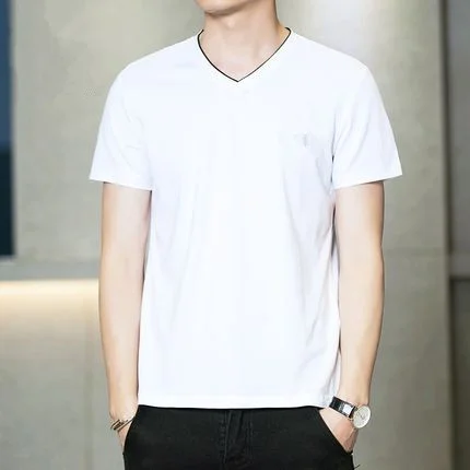 

Men's short sleeve t-shirt summer trend handsome casual half sleeve 8891
