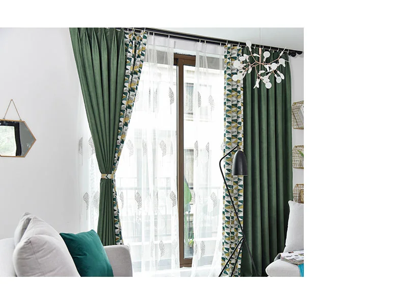 Современные затемненные шторы для обработки окон жалюзи занавески гостиной