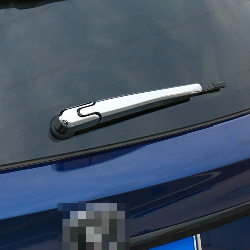 Lsrtw2017 Блестящий серебряный abs заднего Дождь Окно отделка стеклоочистителя