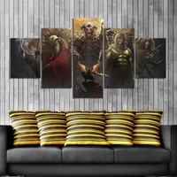 5pcs path of exile games posters canvas art wall paintings for living room decor