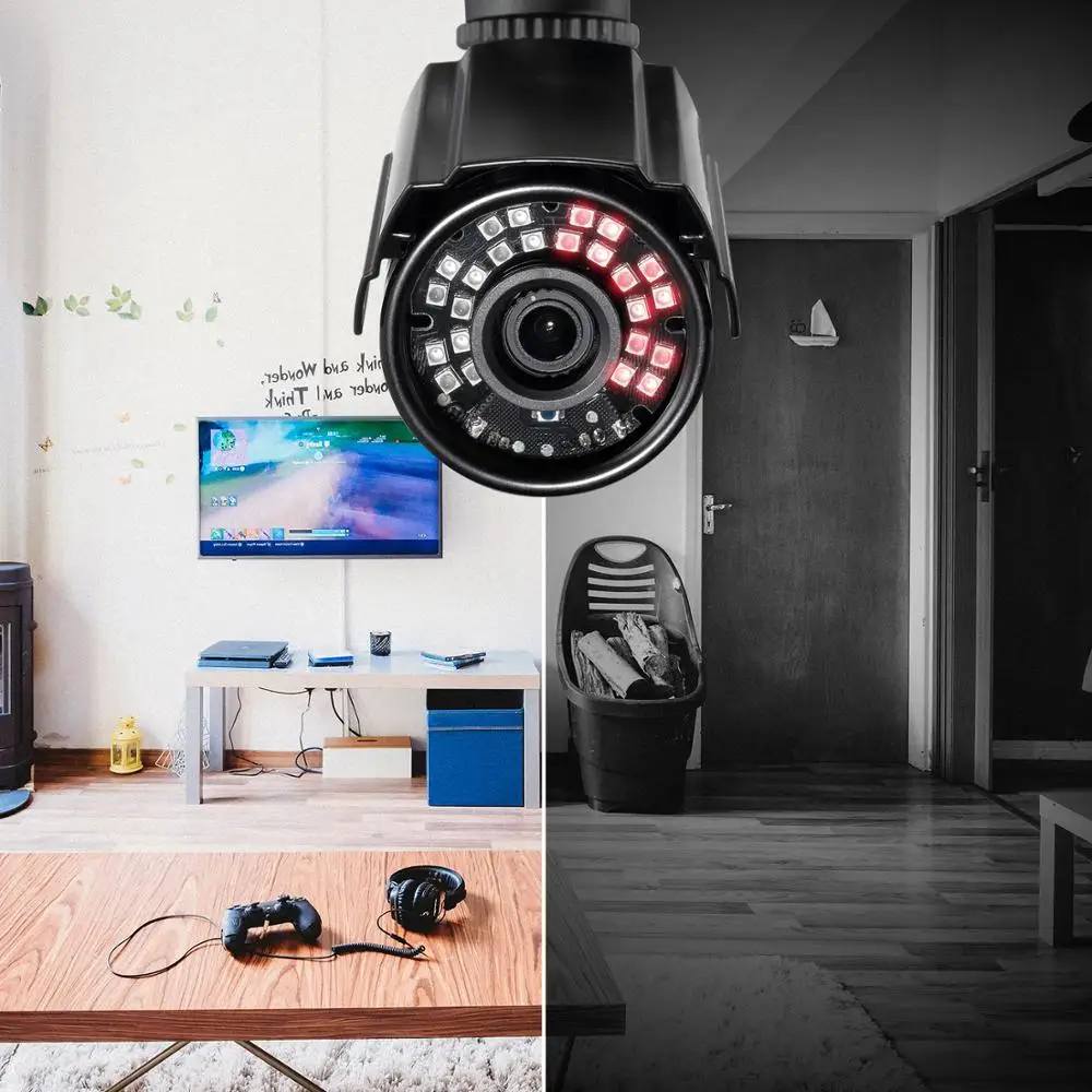 ZOSI 720P 8-канальный сетевой видеорегистратор CVBS AHD TVI CVI 4-в-1 CCTV Системы DVR 1MP массивная пуля, открытая видео ночного видения Системы видеонаблюдения DVR комплект HDD