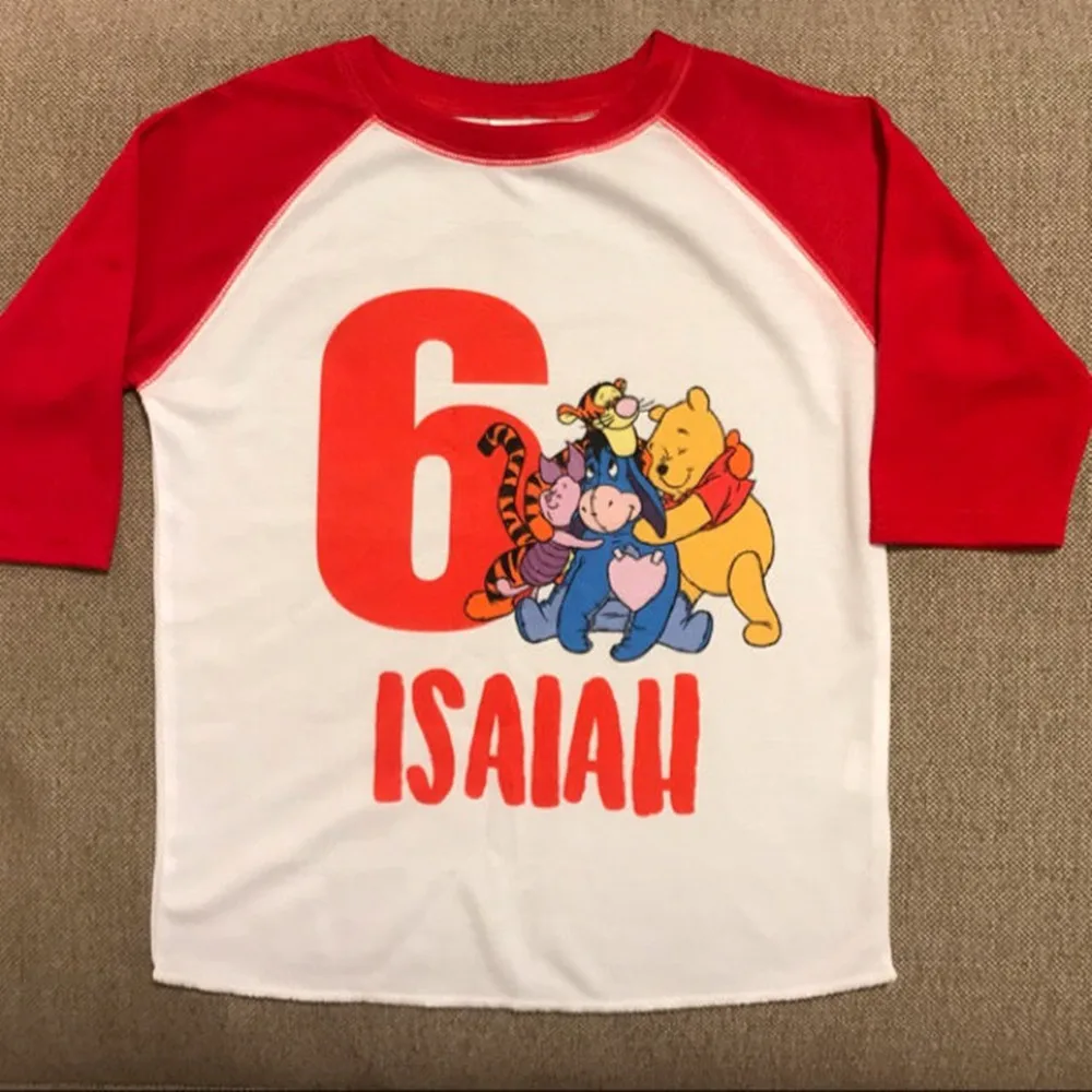 Индивидуальный Винни Пух на день рождения рубашка пуха Свинка тигр