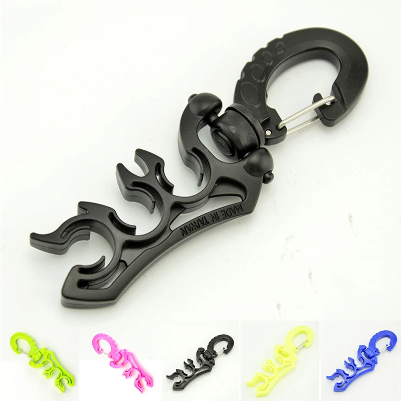 

Breathing Regulator Shackle Scuba Diving Regulator BCD Hose Holder With Fixing Clip Buckle Hook Snorkeling Tools Accessories