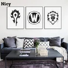 Haochu картина World Of Warcraft акварель холст Фон Художественная печать Настенная картина гостиная ресторан коридор украшение